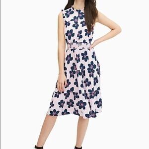KATE SPADE Mainline Floral Smocked Waist Dress NWT